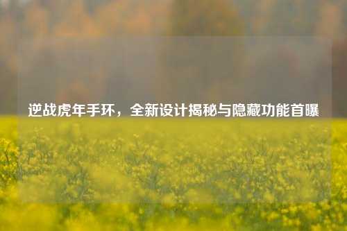 逆战虎年手环,全新设计揭秘与隐藏功能首曝
