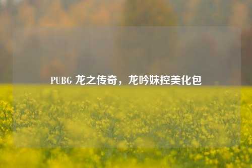 PUBG 龙之传奇,龙吟妹控美化包
