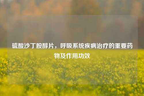 *** 沙丁胺醇片,呼吸系统疾病治疗的重要药物及作用功效